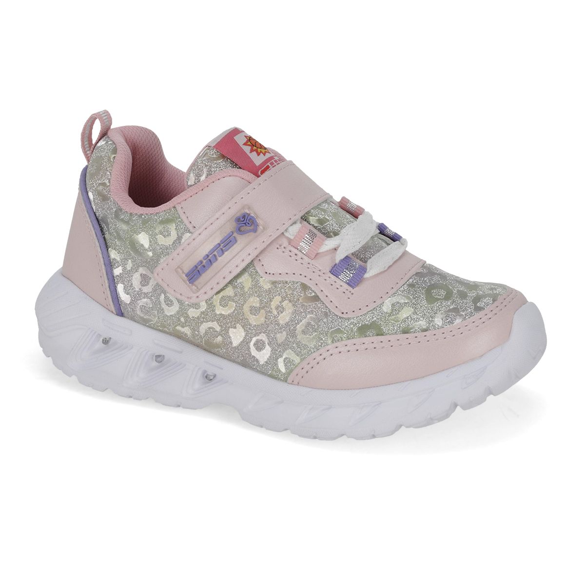 TENIS CON LUCES INFANTIL SUNS 524 ROSA/LILA