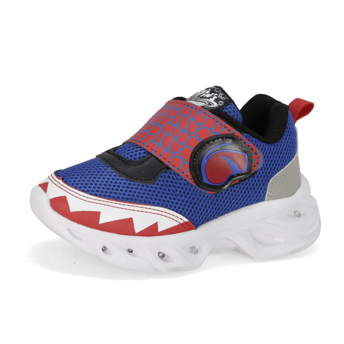 TENIS CON LUCES INFANTIL PIYINS 260 REY/NEGRO/ROJO