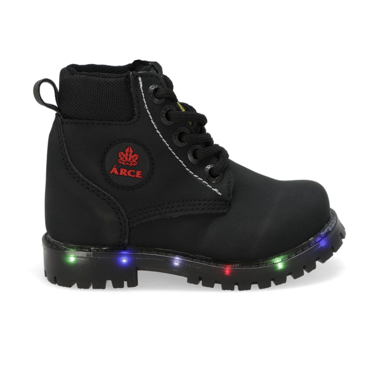 BOTA HIKING INFANTIL ARCE SUMIT LED NEGRO