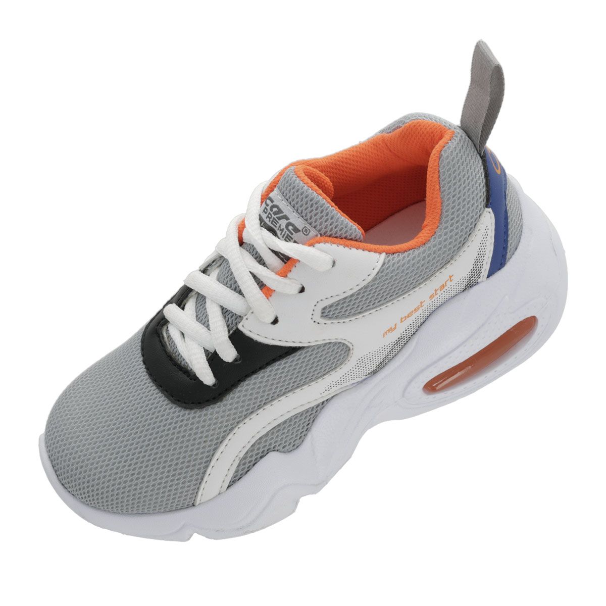 DEPORTIVO INFANTIL SCARE R5063 GRIS/REY/NARANJA