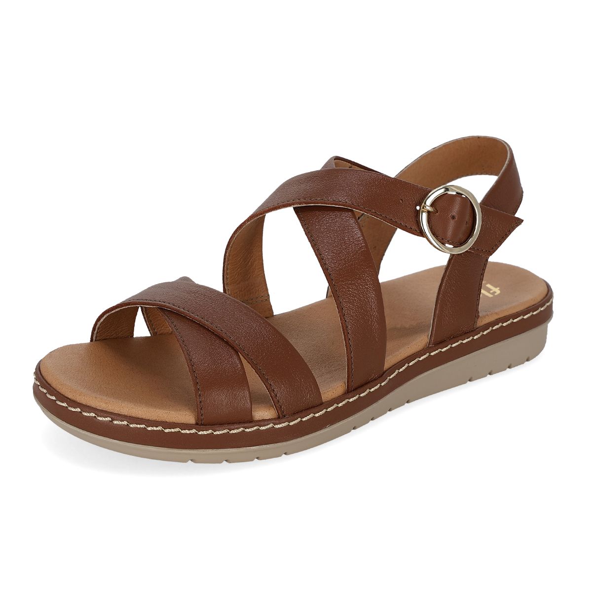 SANDALIA MUJER FLEXI DAMA 100227 TAN -PV25