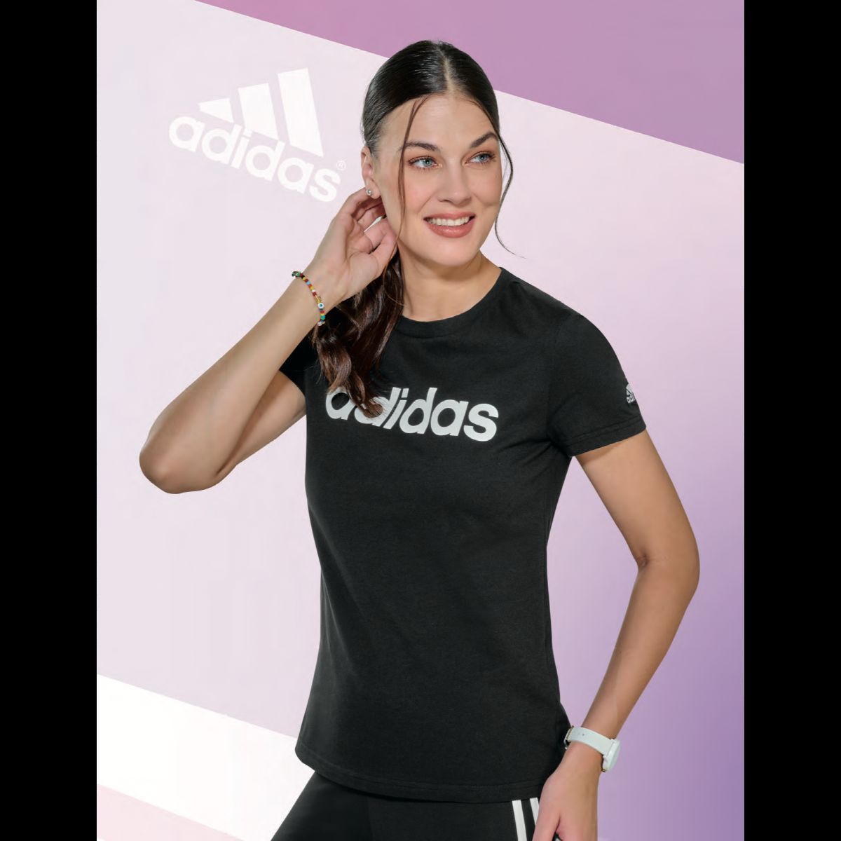 PLAYERA MUJER ADIDAS WEAR GL0769 NEGRO