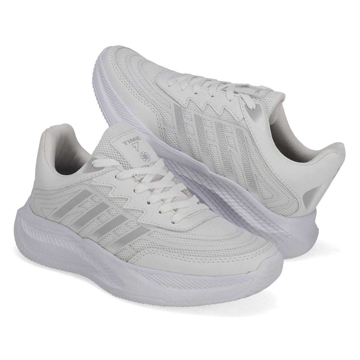 DEPORTIVO MUJER SPORT TIME 3059-19 BLANCO/GRIS-OUTLET