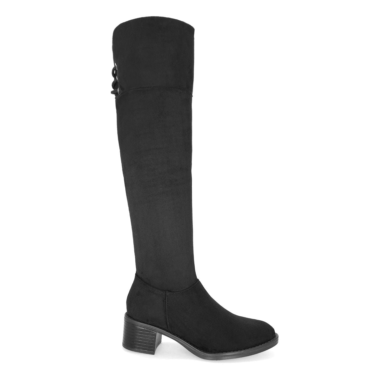 BOTA LARGA TACON MUJER EXESSO 5070 NEGRO