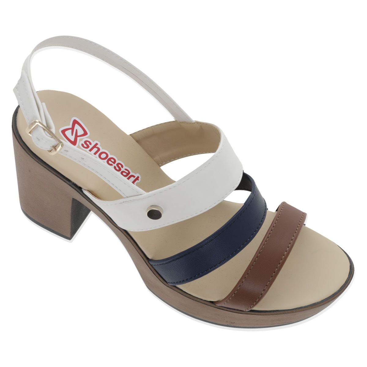 SANDALIA DE TACON MUJER SHOES ART 363 MULTICOLOR