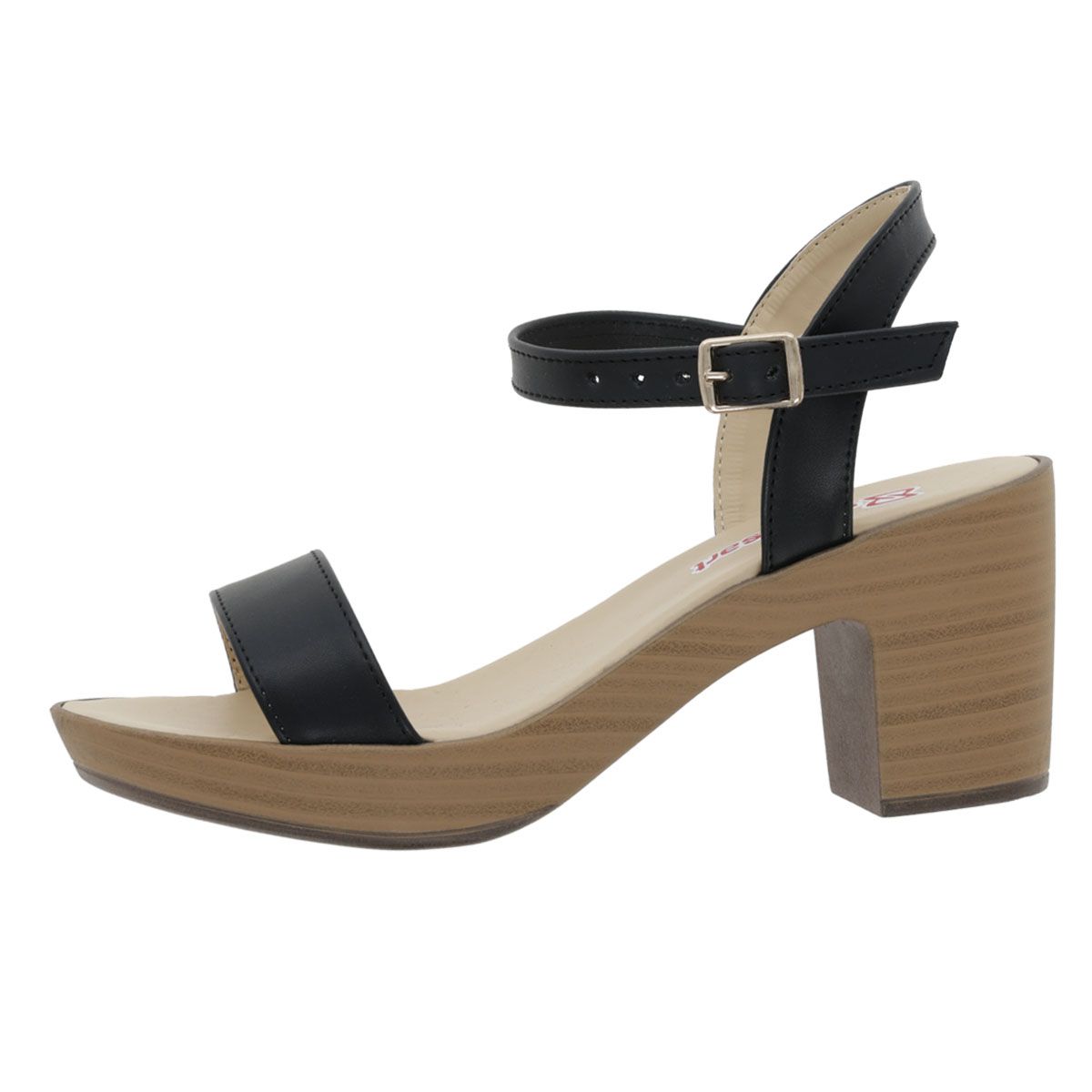 SANDALIA DE TACON MUJER SHOES ART 364 NEGRO