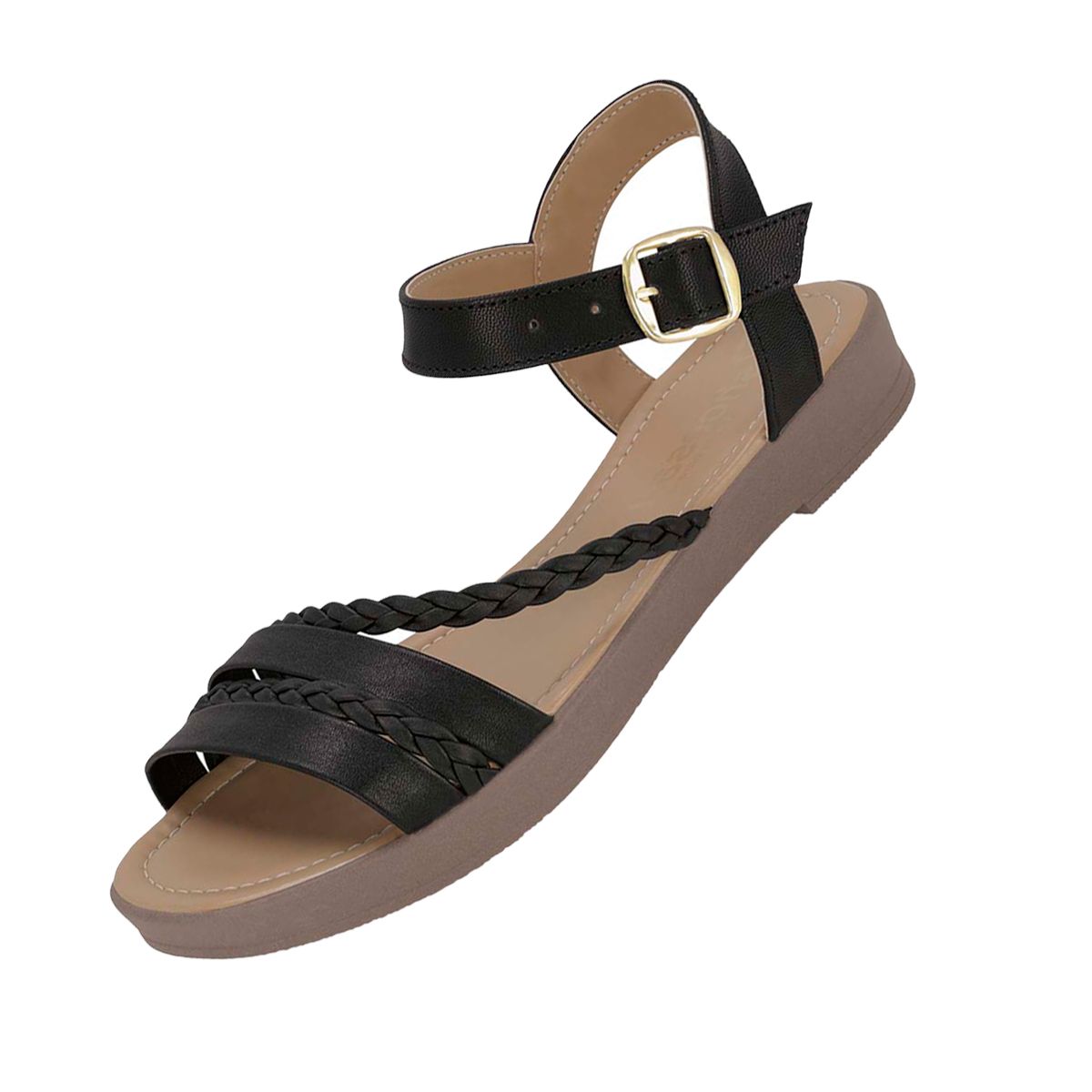 SANDALIA PISO MUJER SHOES ART 2644 NEGRO