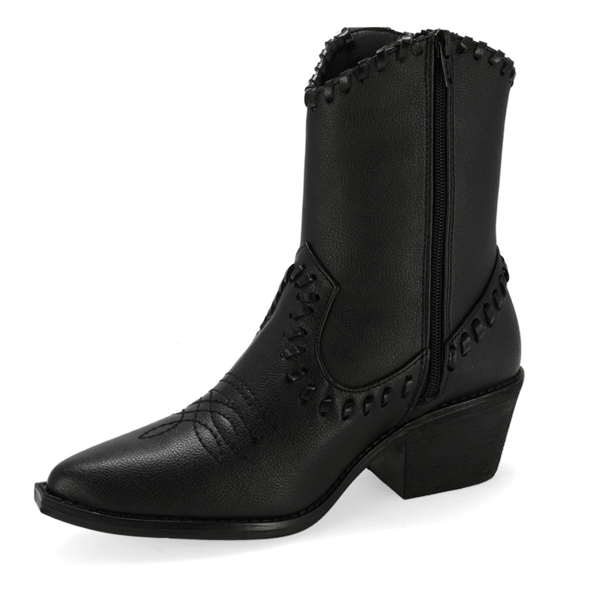 BOTIN VAQUERO MUJER LADY CAROLINA 8054 NEGRO