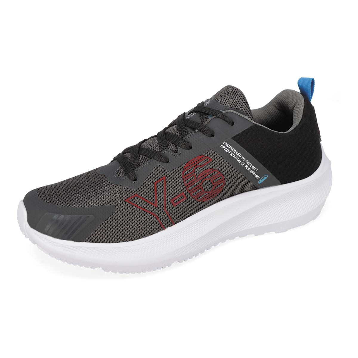 DEPORTIVO HOMBRE Y-6 780 OXFORD/NEGRO/ROJO