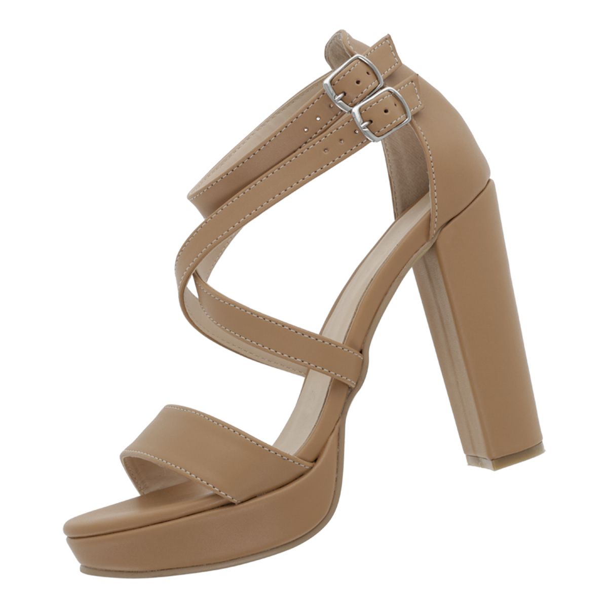 SANDALIA DE TACON MUJER MOA VOGE 49 CAMEL-OUTLET