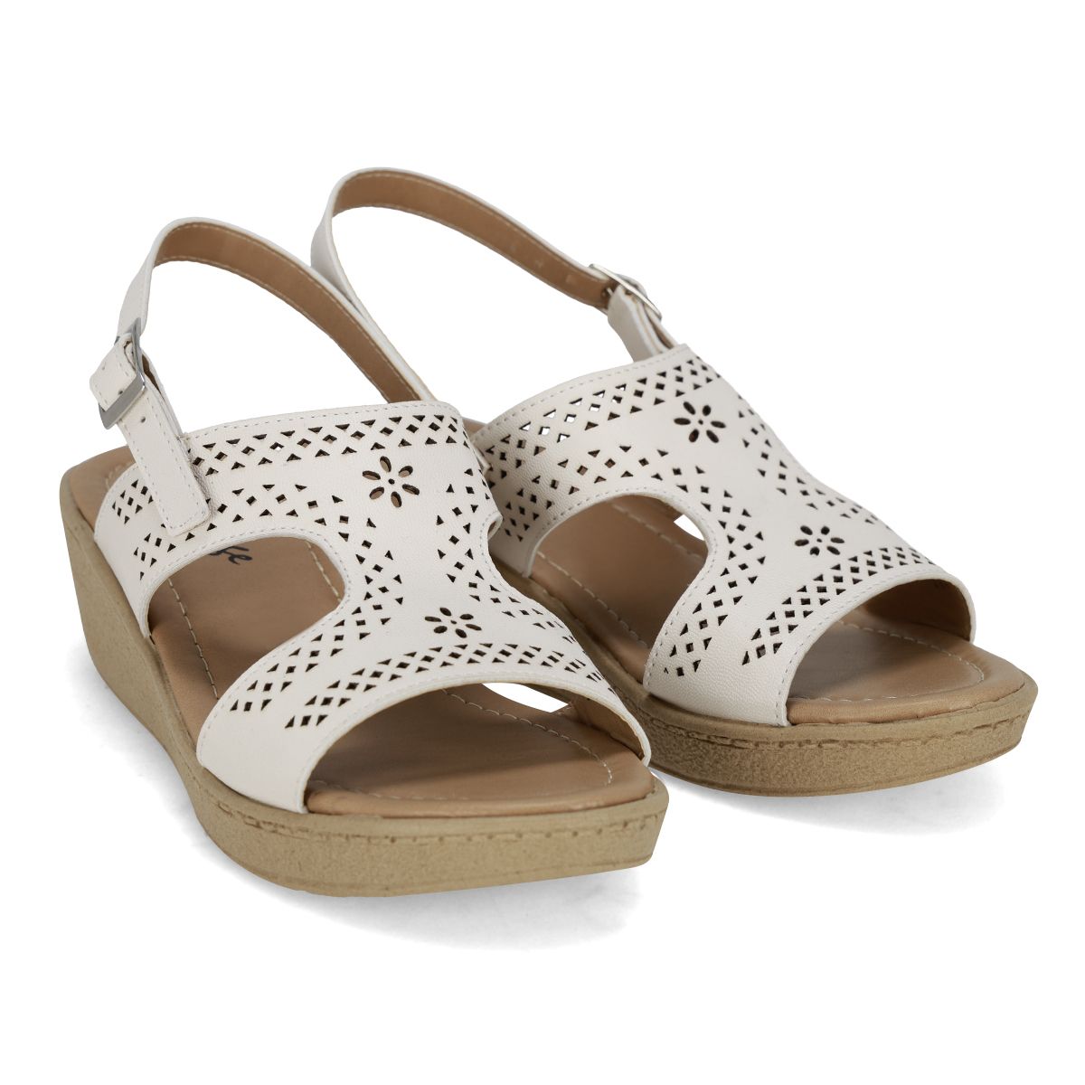 SANDALIA DE CUÑA MUJER MOA VOGE 3081 LATTE-OUTLET