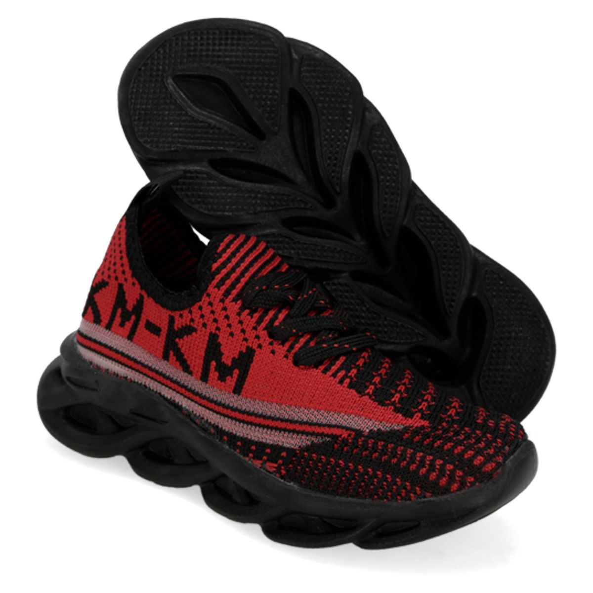 DEPORTIVO INFANTIL KISS ME 026 NEGRO/NEGRO/ROJO-OUTLET