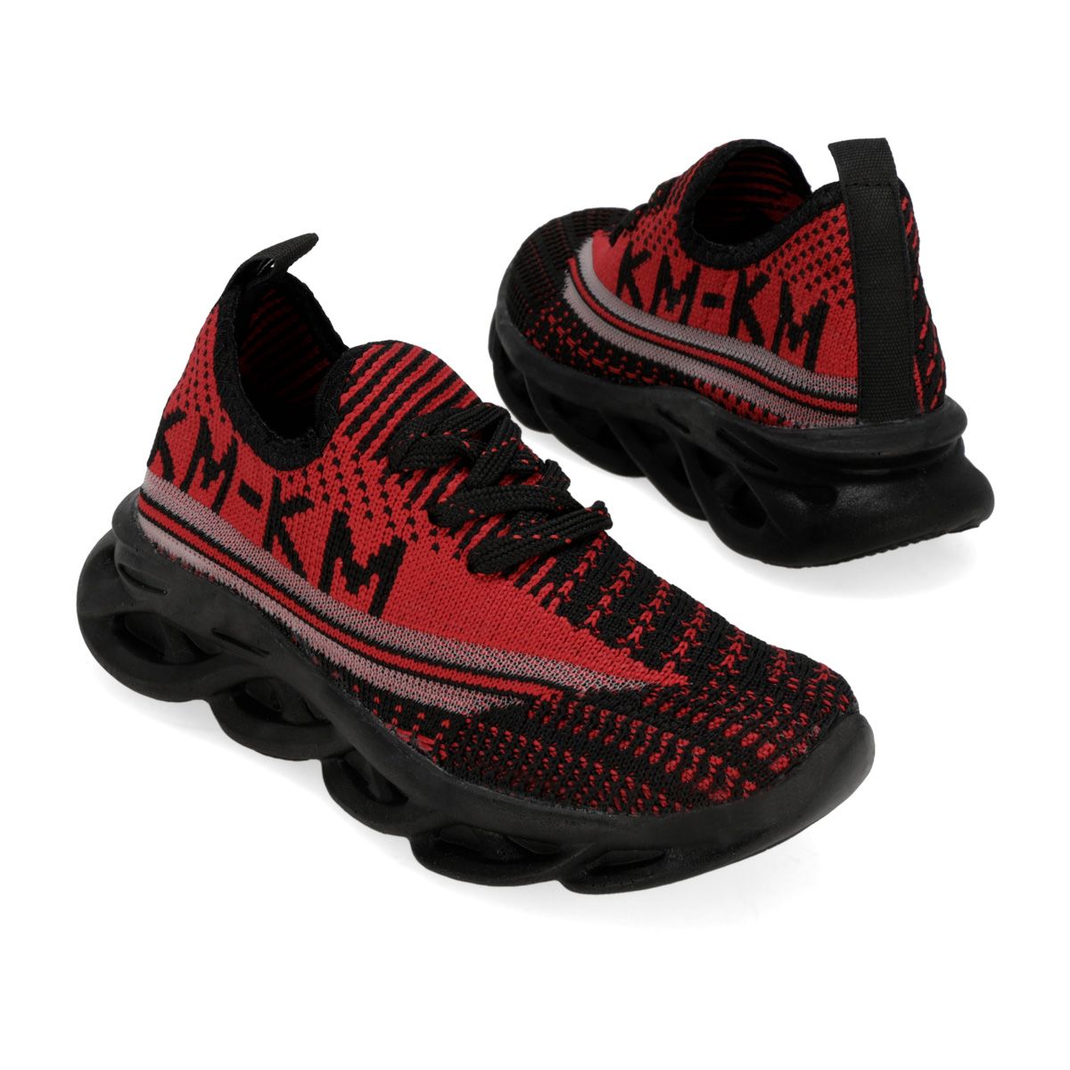 DEPORTIVO INFANTIL KISS ME 026 NEGRO/NEGRO/ROJO-OUTLET