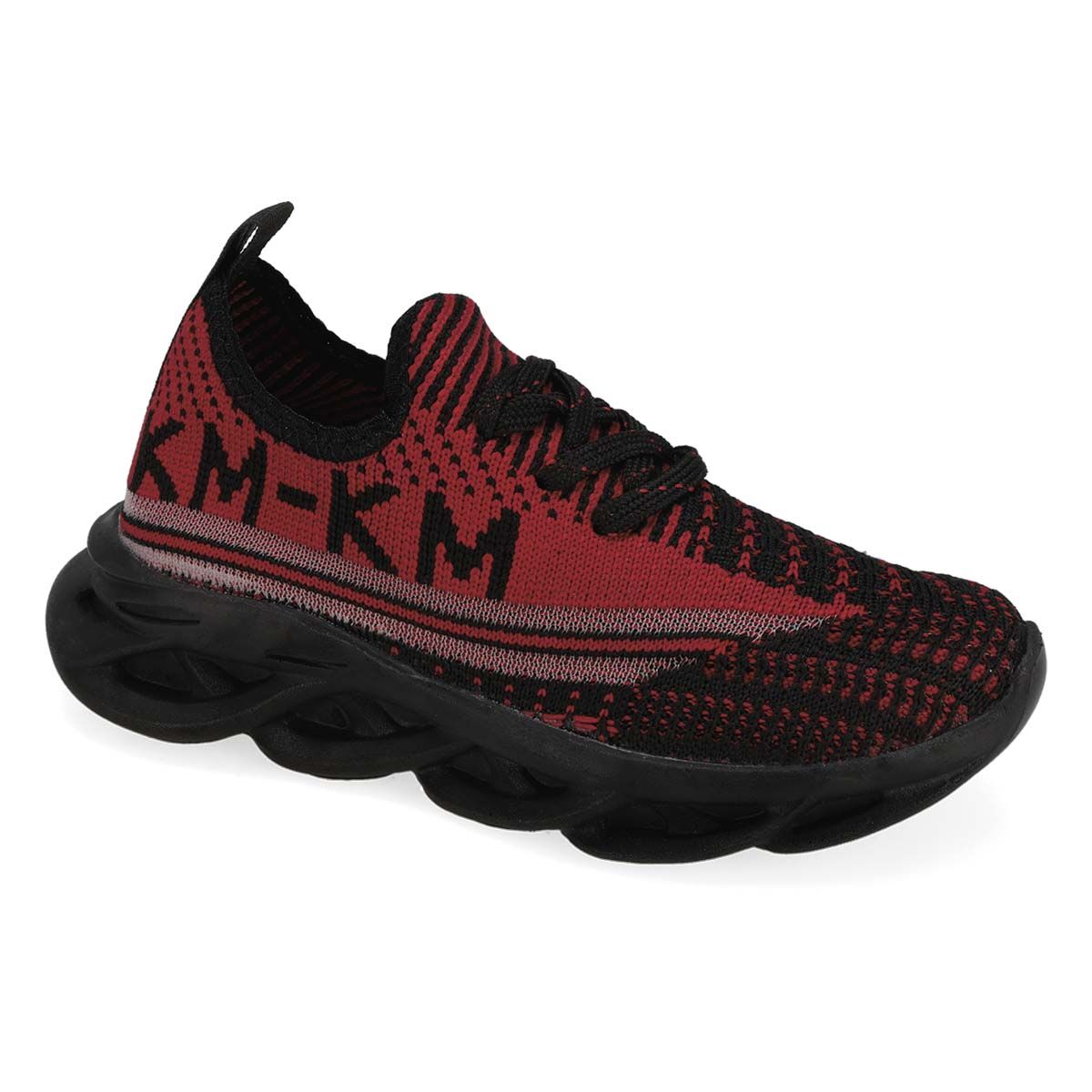 DEPORTIVO INFANTIL KISS ME 026 NEGRO/NEGRO/ROJO-OUTLET