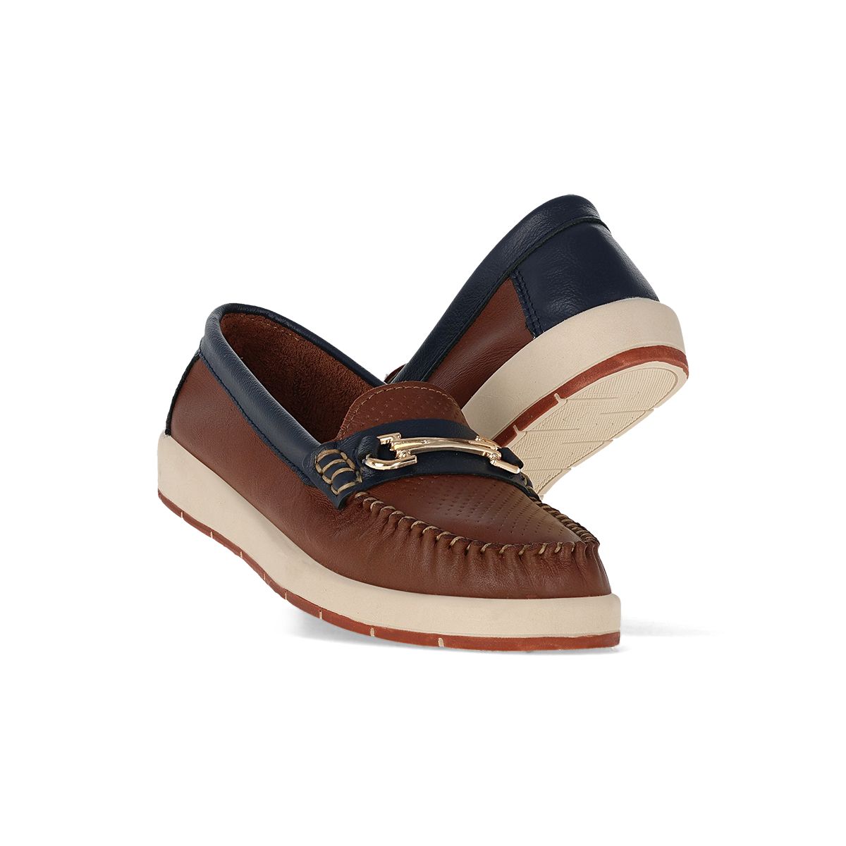 DESCANSO CASUAL MUJER FANCY 921 TAN/MARINO