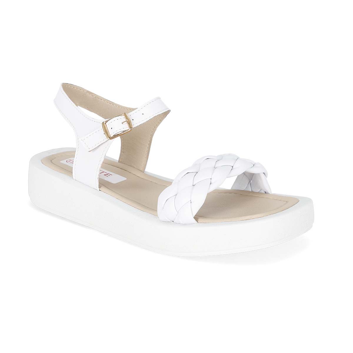 SANDALIA PISO MUJER LIZETTE SHOES 2501 BLANCO