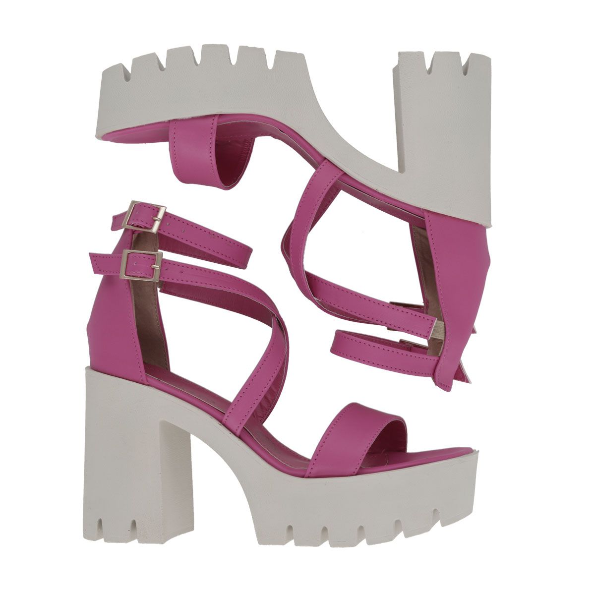 SANDALIA DE TACON MUJER NAVA & CO 8951 ROSA-OUTLET