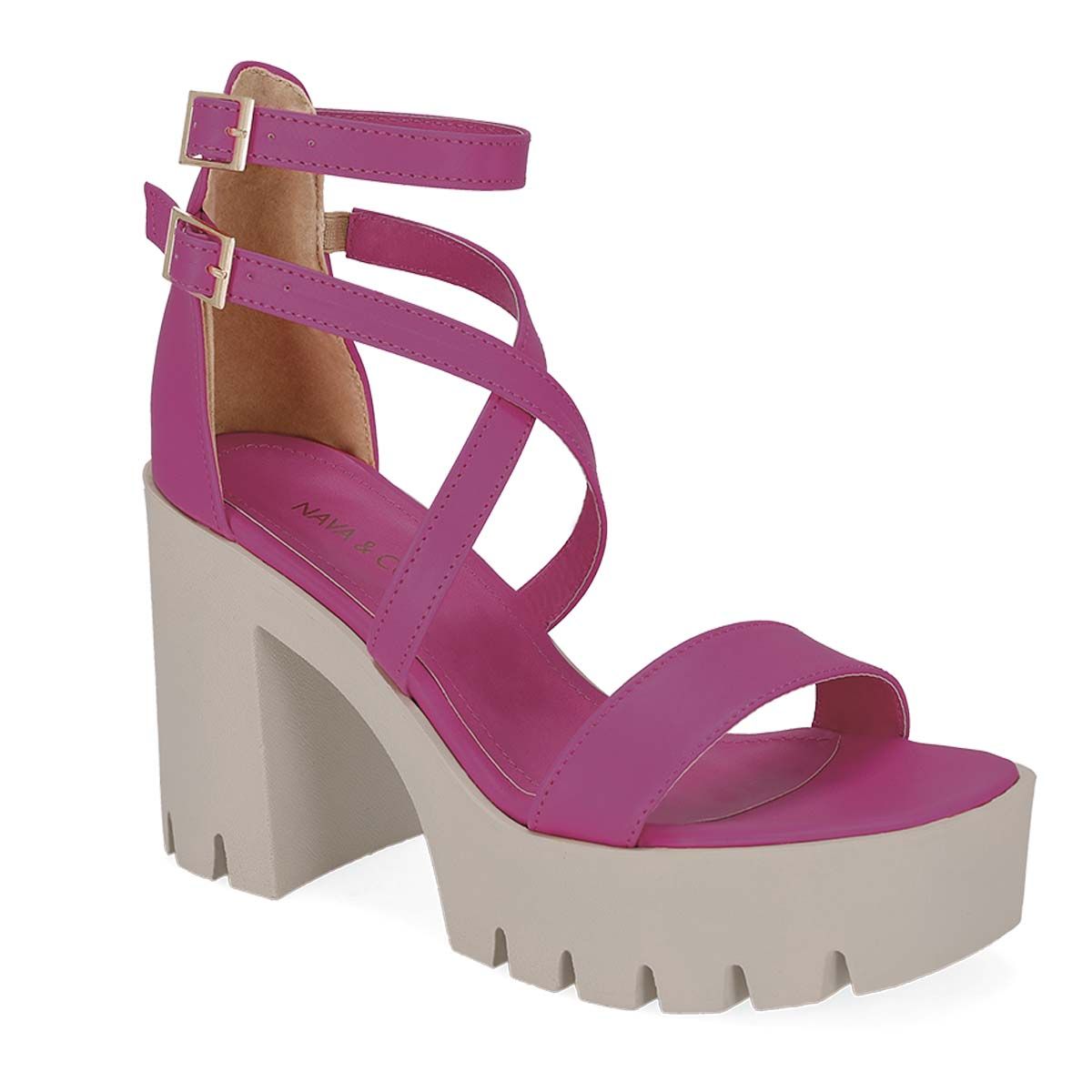 SANDALIA DE TACON MUJER NAVA & CO 8951 ROSA-OUTLET