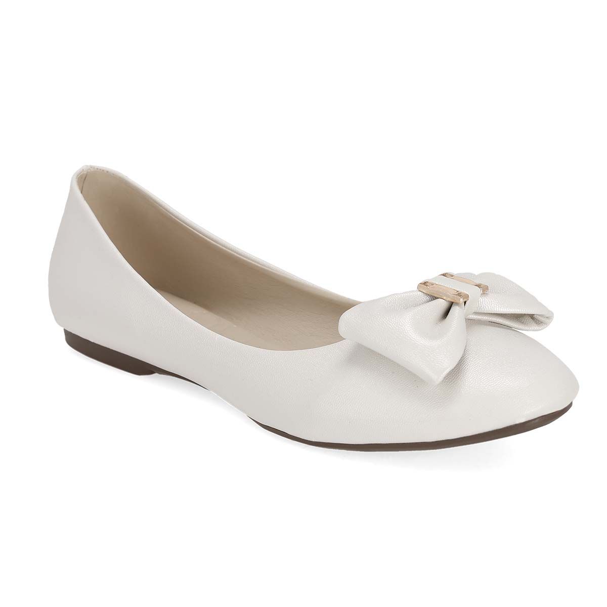 BALLERINA MUJER MAXIM 260 BLANCO/PERLA