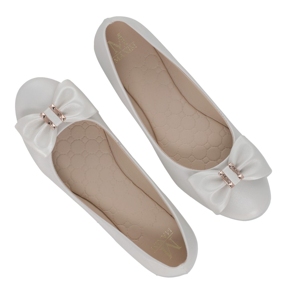 BALLERINA MUJER MAXIM 260 BLANCO/PERLA