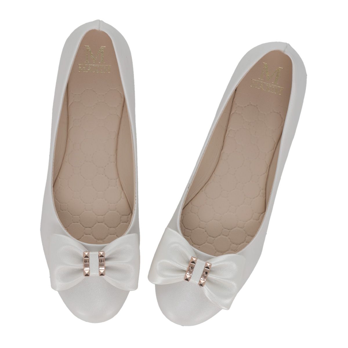 BALLERINA MUJER MAXIM 260 BLANCO/PERLA-OUTLET