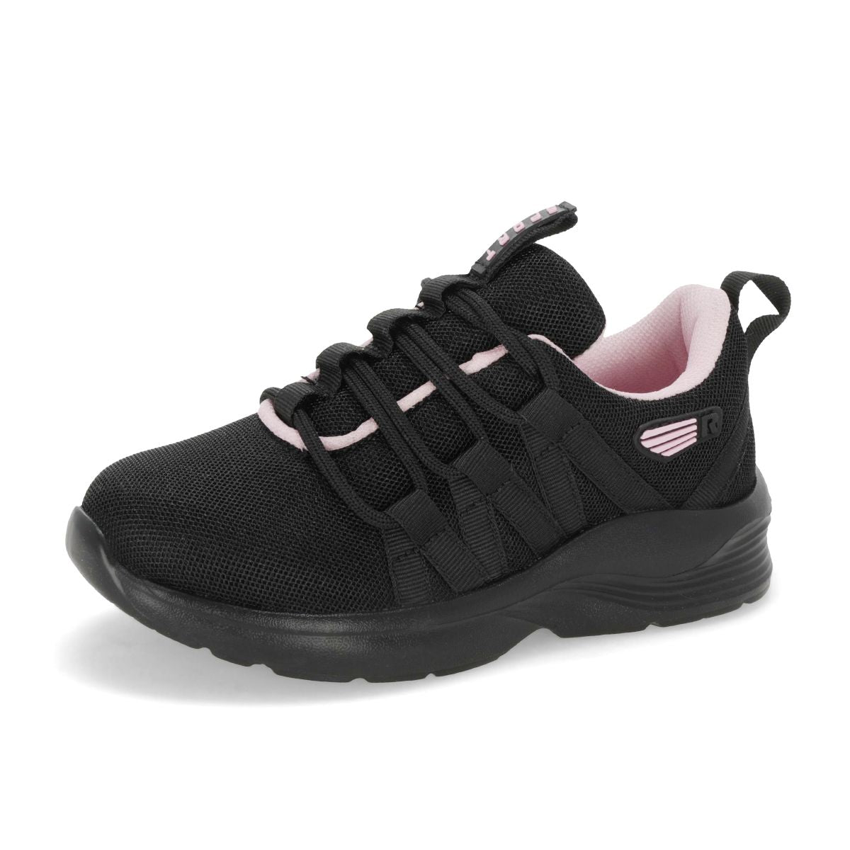 DEPORTIVO INFANTIL RUN PREMIUM 052 NEGRO/ROSA