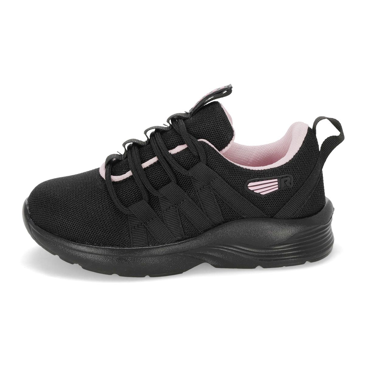 DEPORTIVO INFANTIL RUN PREMIUM 052 NEGRO/ROSA