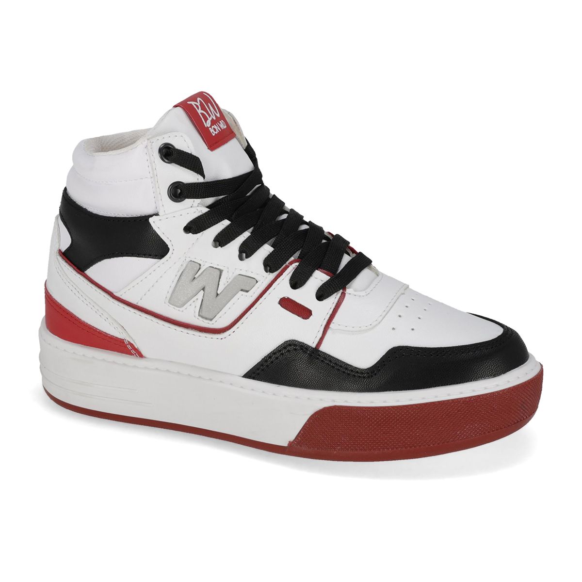 URBANO INFANTIL BON WILD 704 BLANCO/NEGRO/ROJO