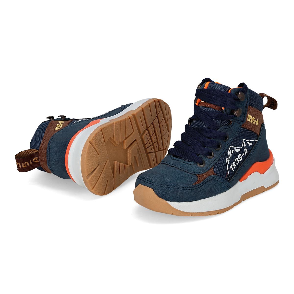 BOTA HIKING INFANTIL TRES-A 2198 MARINO/CAFE