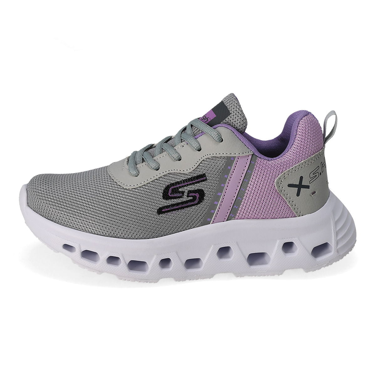 DEPORTIVO MUJER SUR HIGH 1000 GRIS/LILA