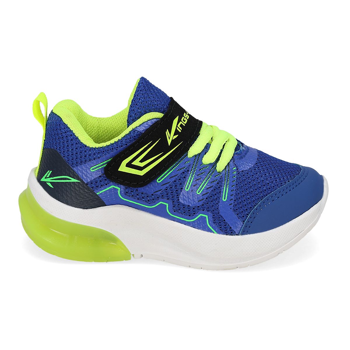 TENIS CON LUCES INFANTIL KINGS-LU 1690-F REY/AMARILLO/NEGRO