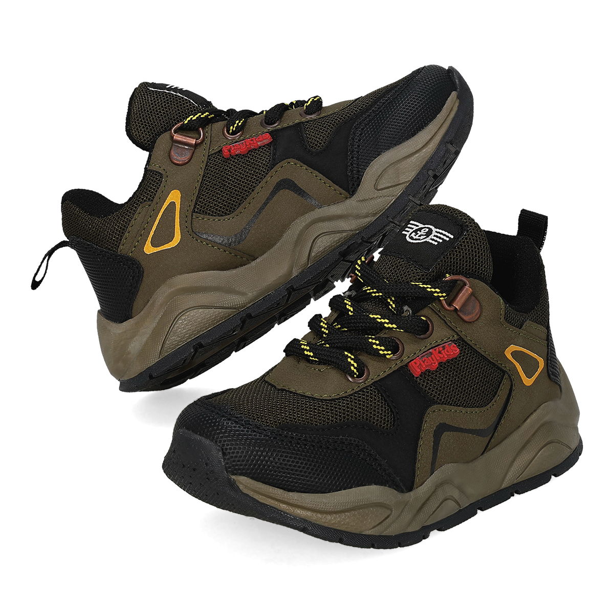 DEPORTIVO INFANTIL PLAYKIDS HIKING VERDE/NEGRO
