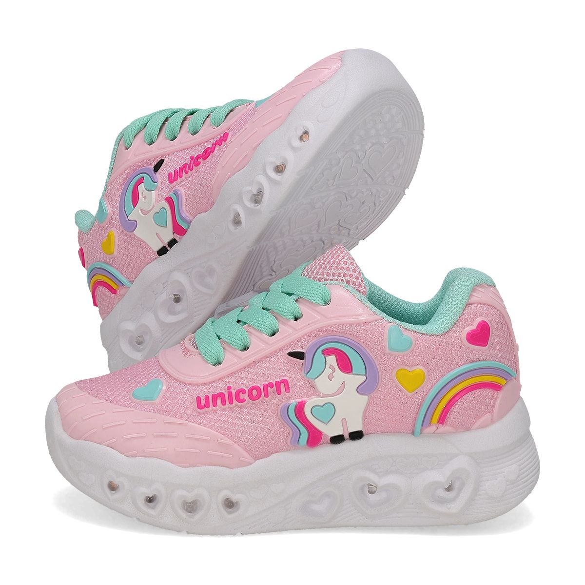LUCES LED INFANTIL PIYINS 002 ROSA/MENTA/UNICORNIO-OUTLET