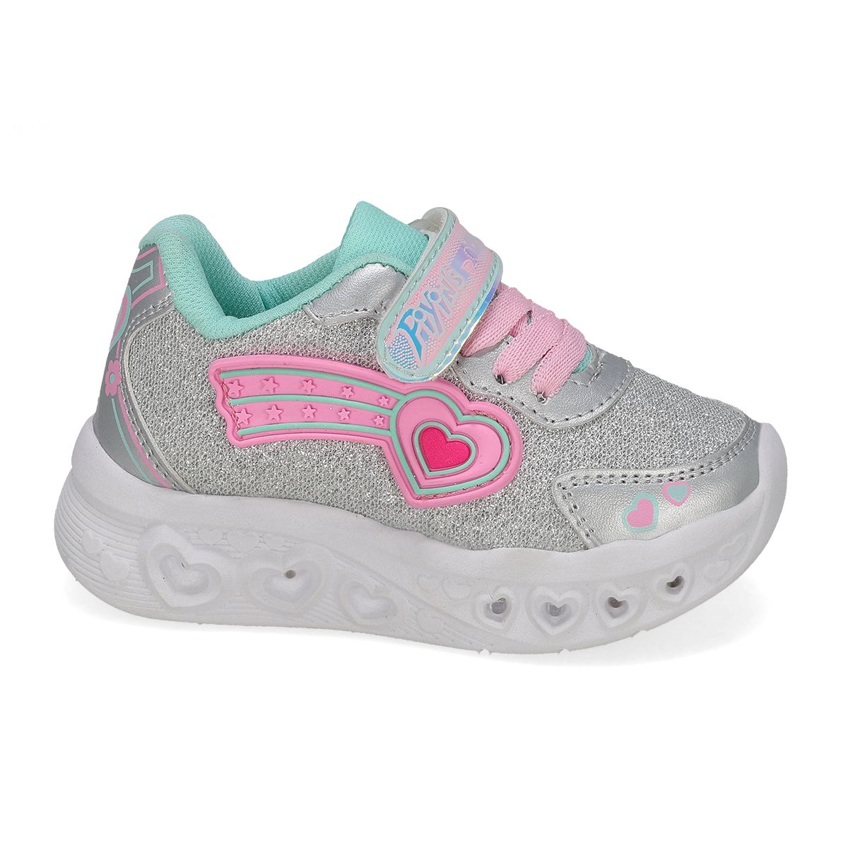 LUCES LED INFANTIL PIYINS 990 PLATA/MENTA/ROSA-OUTLET