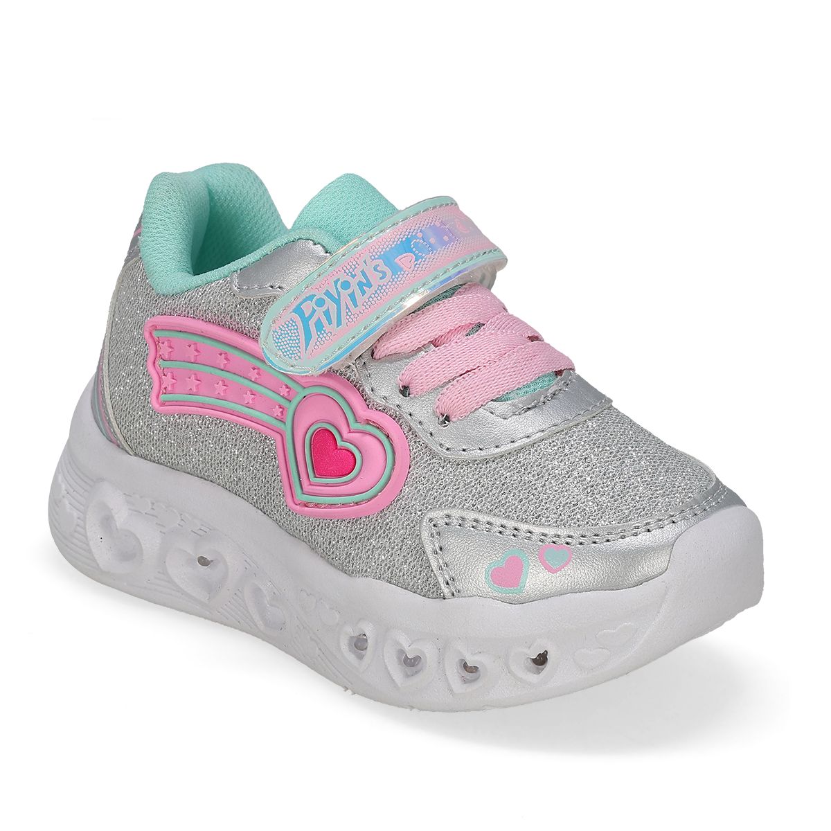 LUCES LED INFANTIL PIYINS 990 PLATA/MENTA/ROSA-OUTLET