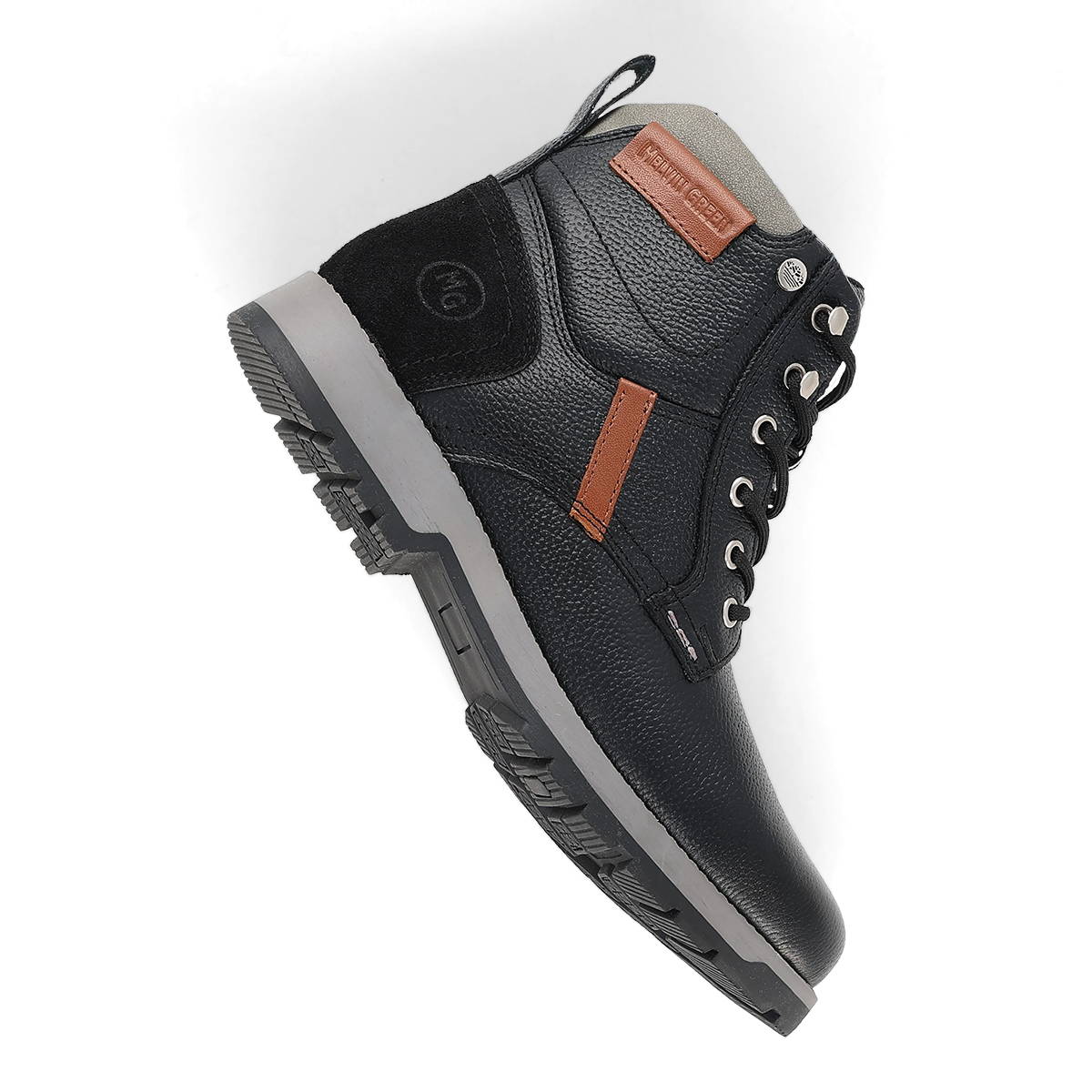 BOTA CASUAL HOMBRE MELVIN GREEN 2003 NEGRO