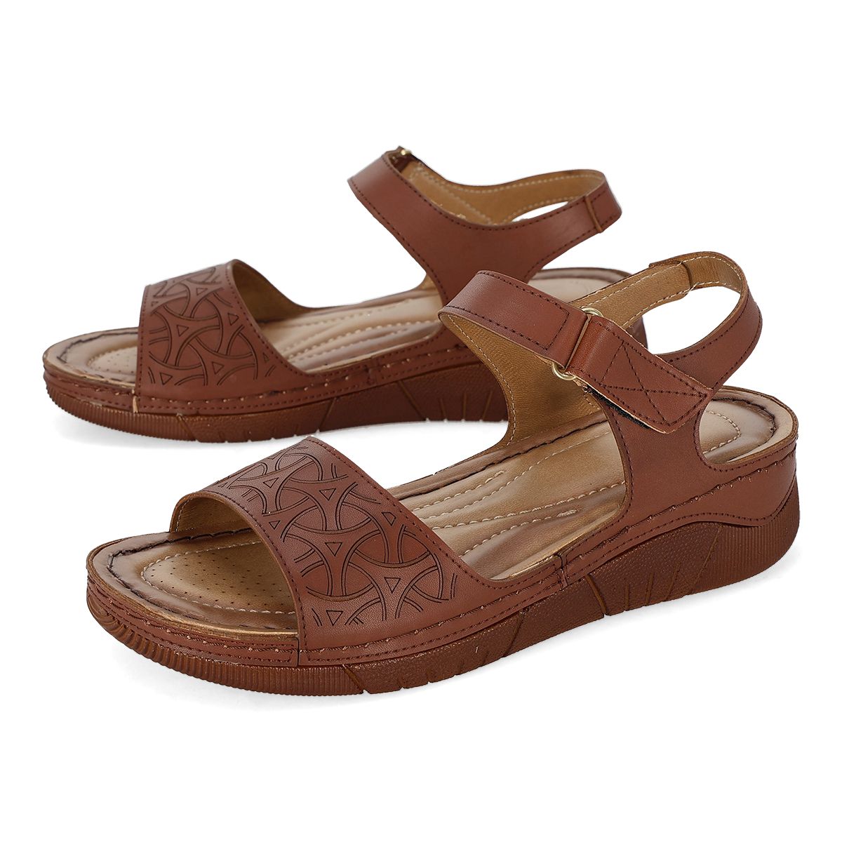 SANDALIA PISO MUJER VANNY'S 5600 TAN-OUTLET