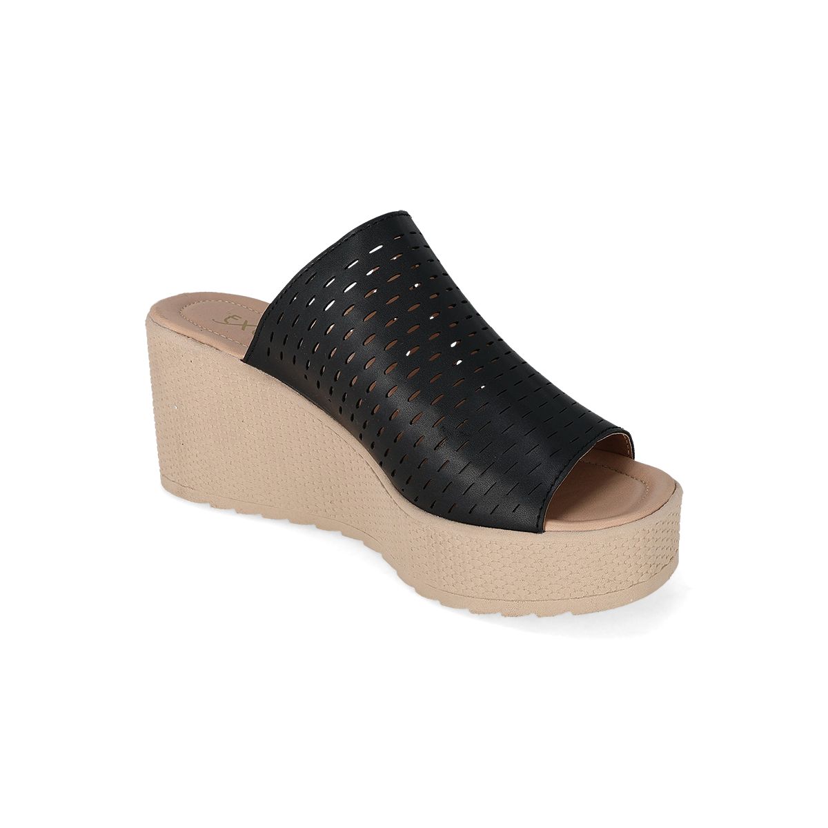 SANDALIA PLATAFORMA MUJER EXESSO 1203 NEGRO-OUTLET