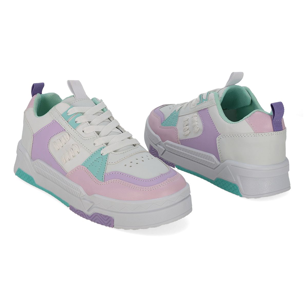 URBANO MUJER SHOES ART 549 BLANCO/ROSA/AQUA-PV25
