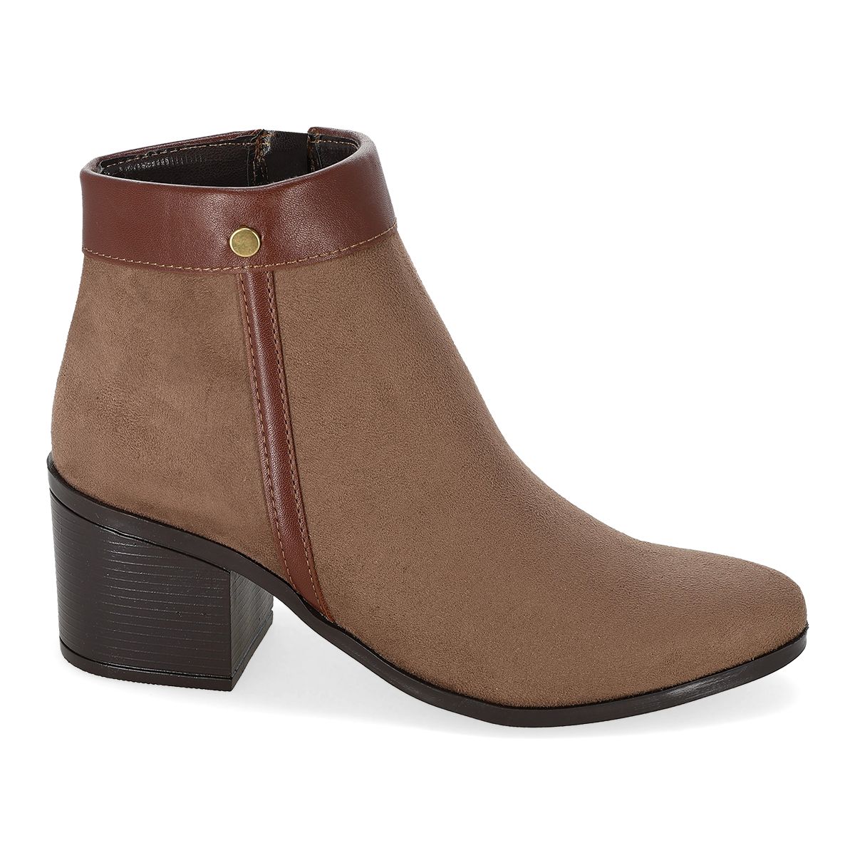 BOTIN TACON MUJER FAR 117 NUTRIA/MADERA-OUTLET