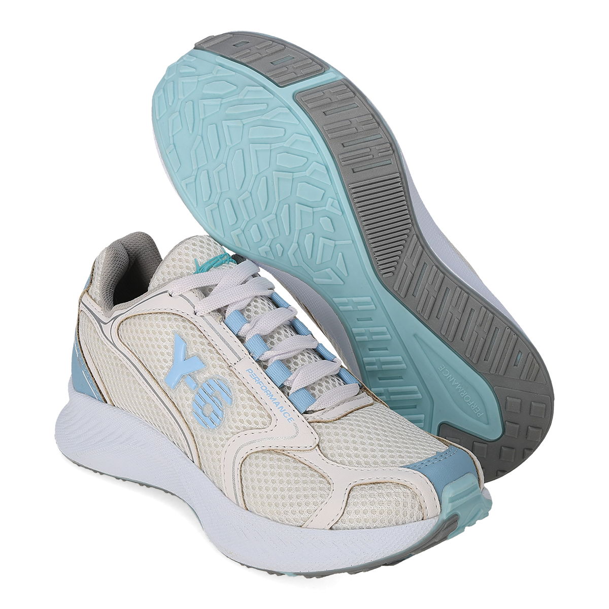 DEPORTIVO MUJER Y-6 875 BLANCO/CIELO