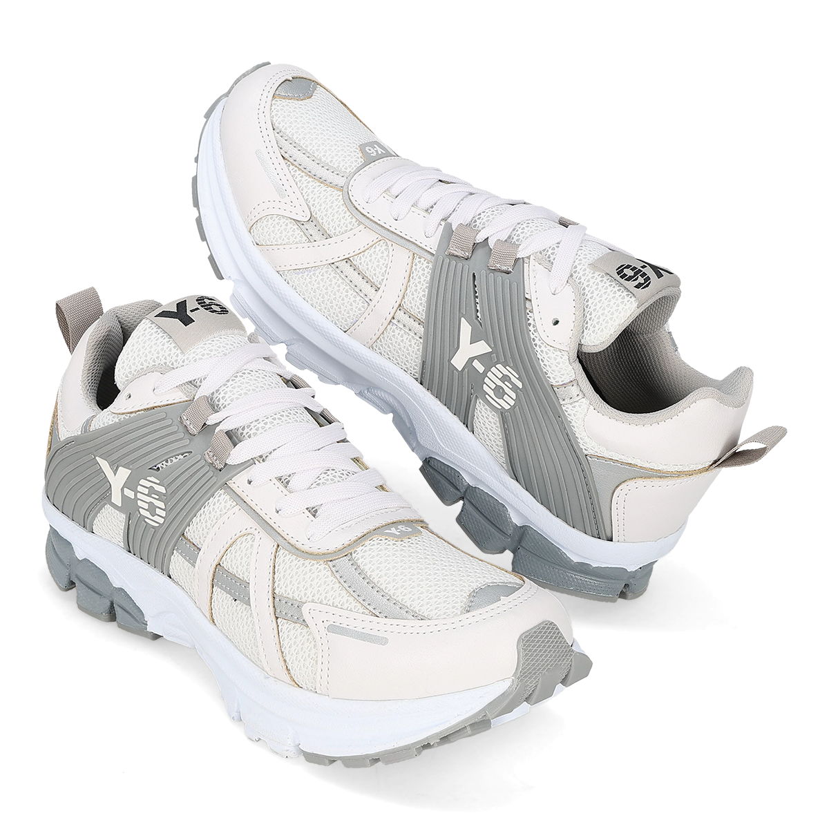 DEPORTIVO HOMBRE Y-6 880 BLANCO/PLATA