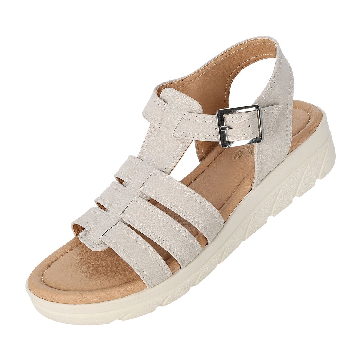 SANDALIA PISO MUJER ANGELA 3602 LATTE-OUTLET