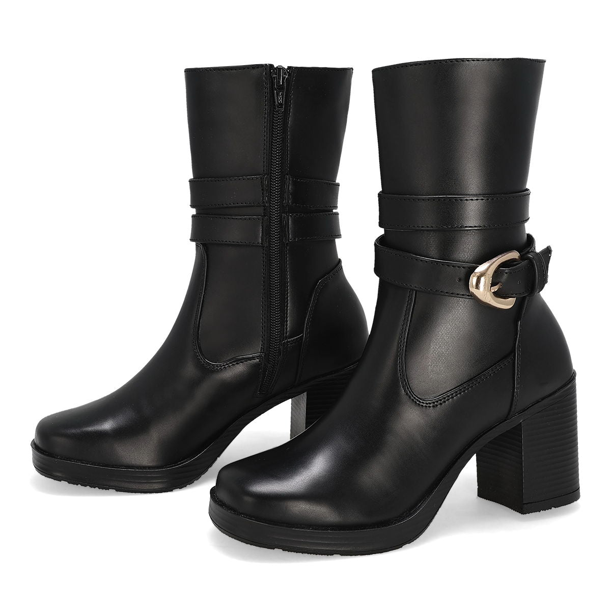 BOTA DE TACON MUJER GISELLE COLLECTION 5202 NEGRO