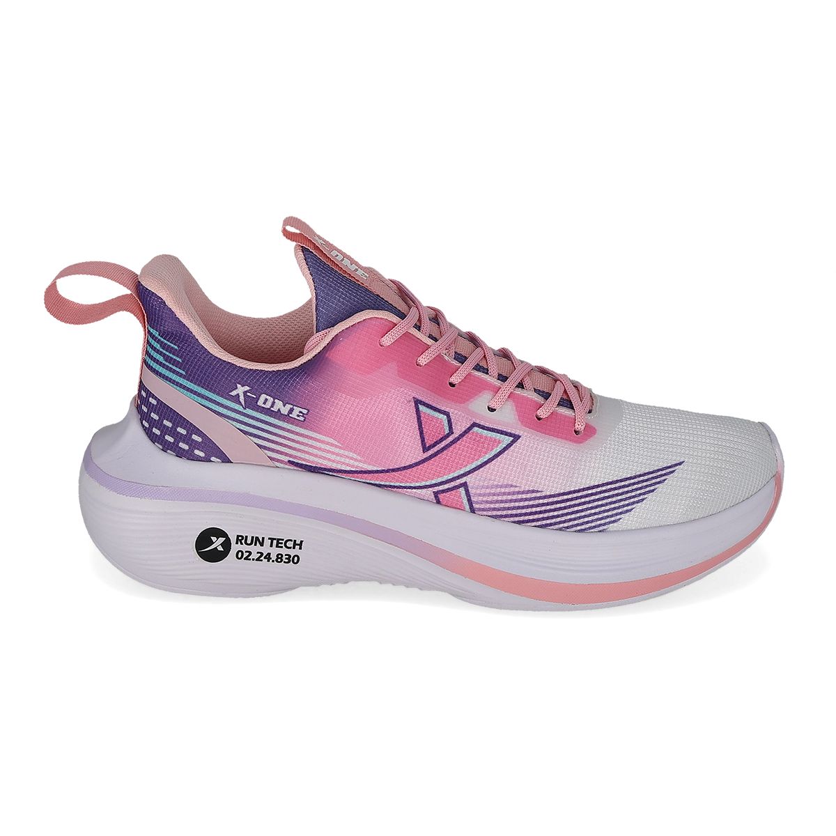 DEPORTIVO MUJER X-ONE 3000 BLANCO/ROSA/LILA-PV25