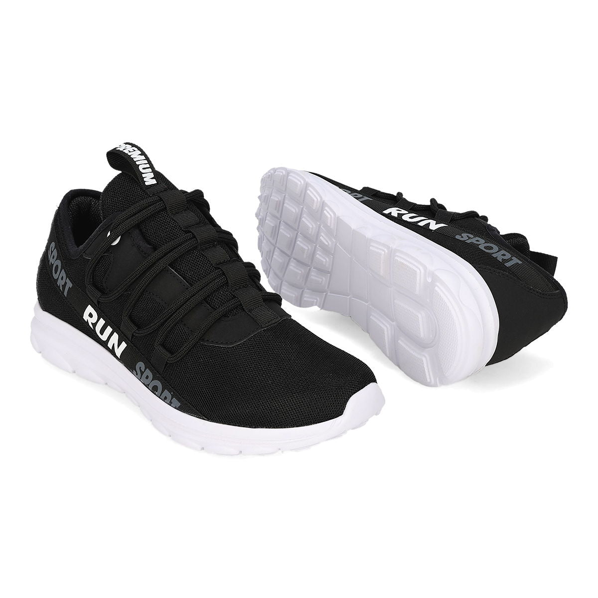 DEPORTIVO INFANTIL RUN PREMIUM 092 NEGRO/BLANCO