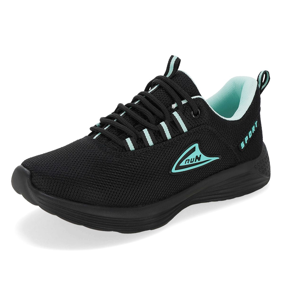 DEPORTIVO MUJER RUN PREMIUM 380 NEGRO/MENTA