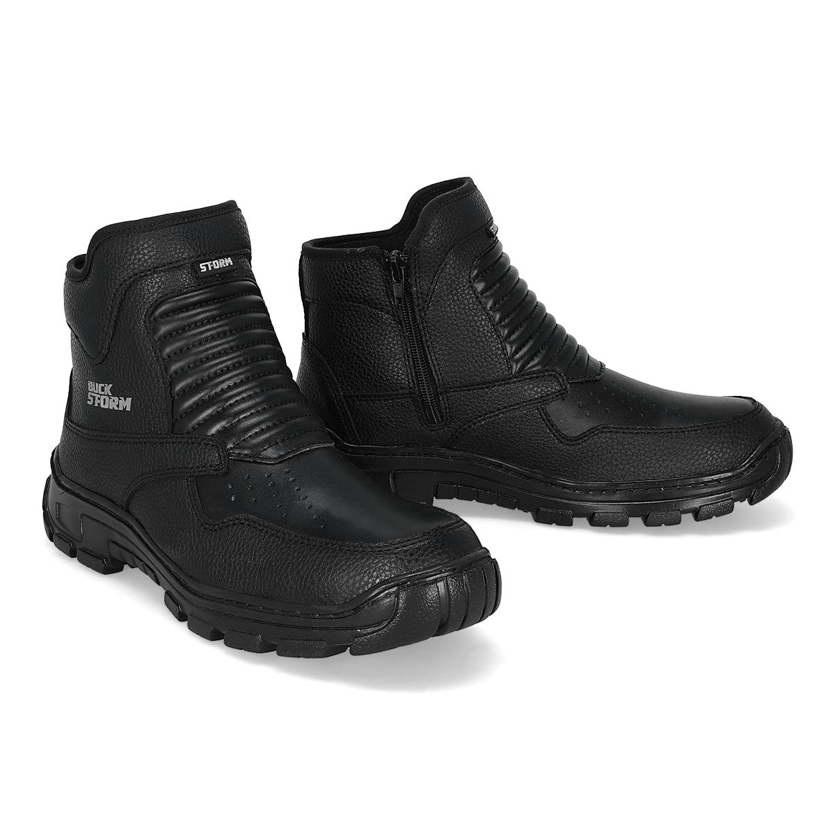 BOTA MOTOCICLISTA HOMBRE STORM 4013 NEGRO