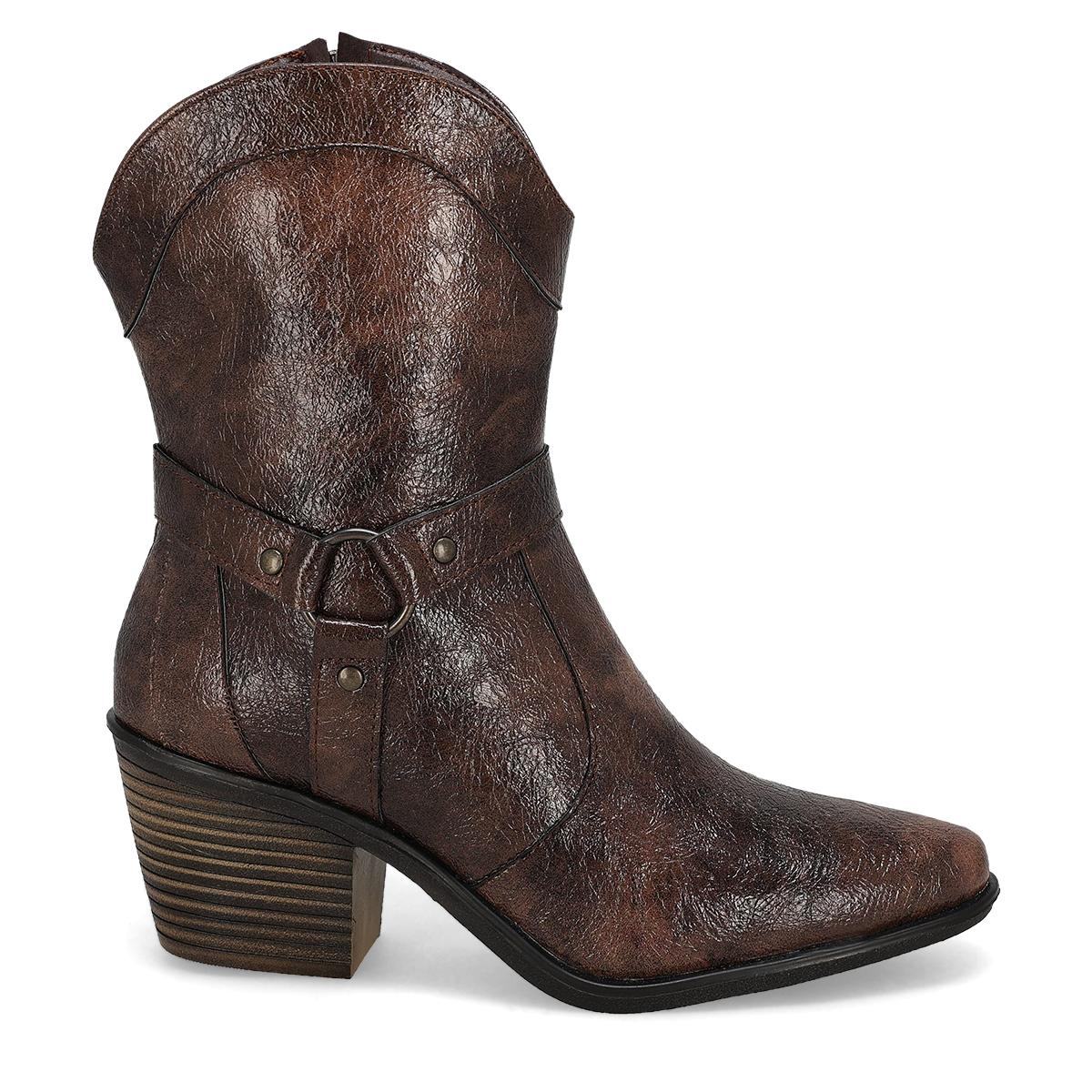 BOTIN VAQUERO MUJER ADRIANA BORZANI 098C CAFE