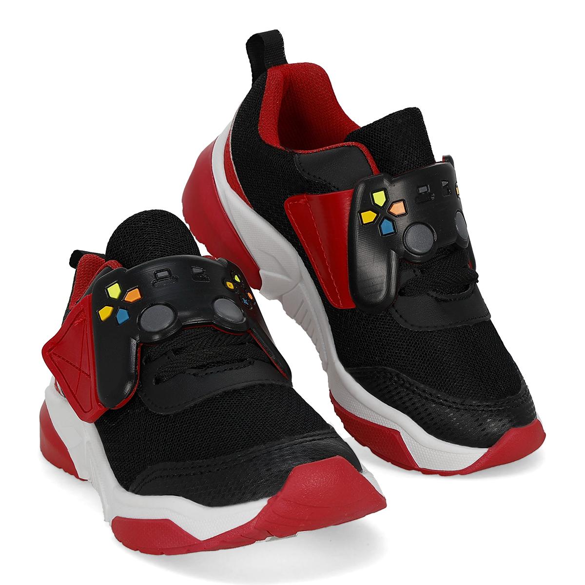 DEPORTIVO INFANTIL SUNNZ 4154 NEGRO / ROJO